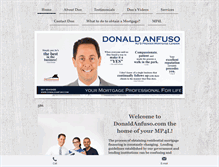 Tablet Screenshot of donaldanfuso.com
